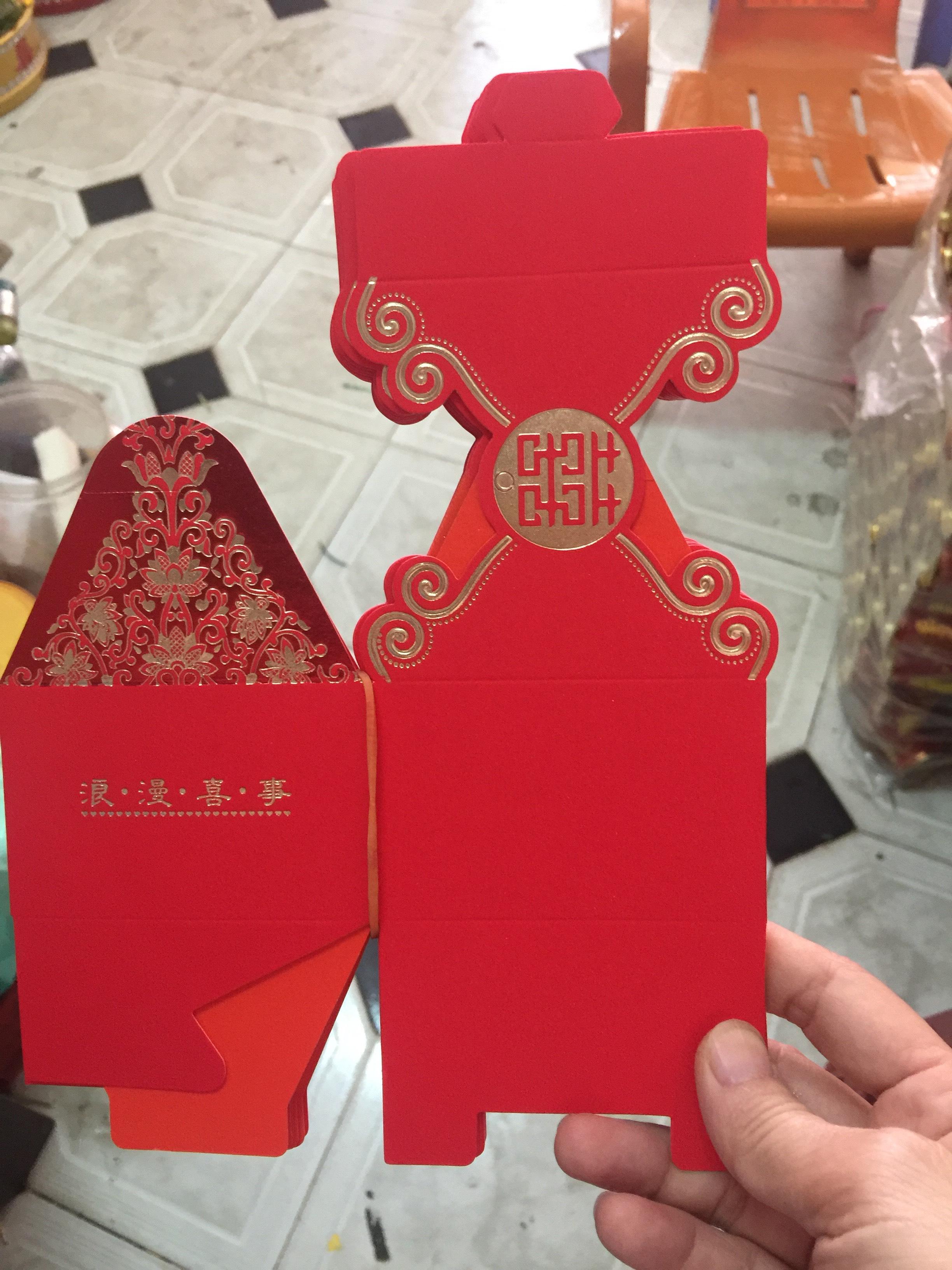 Hộp quà cưới ánh kim combo 50 cái