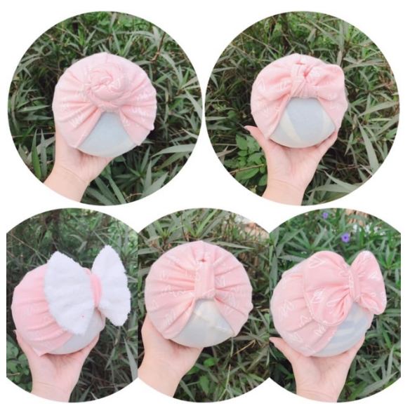 Nón turban cho bé freesize từ 5-12 ký
