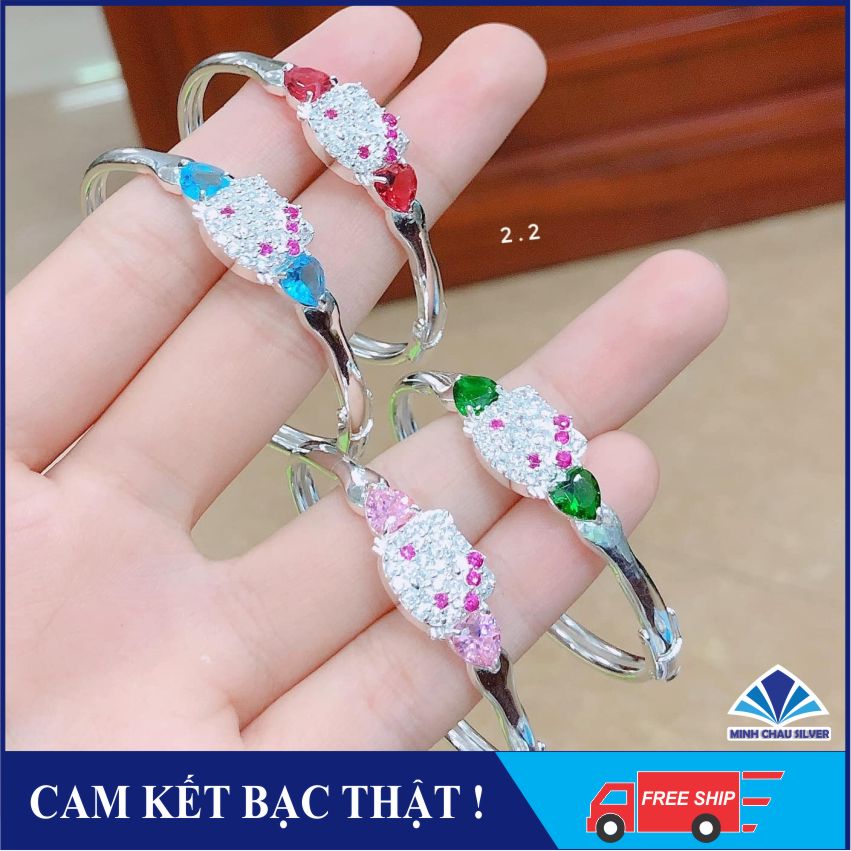 Lắc tay bạc Hello Kitty cho bé gái