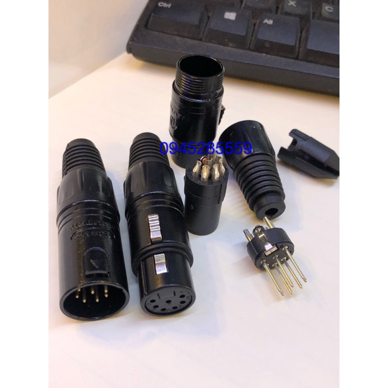 Jack canon ,xlr 7 chấu neutrik