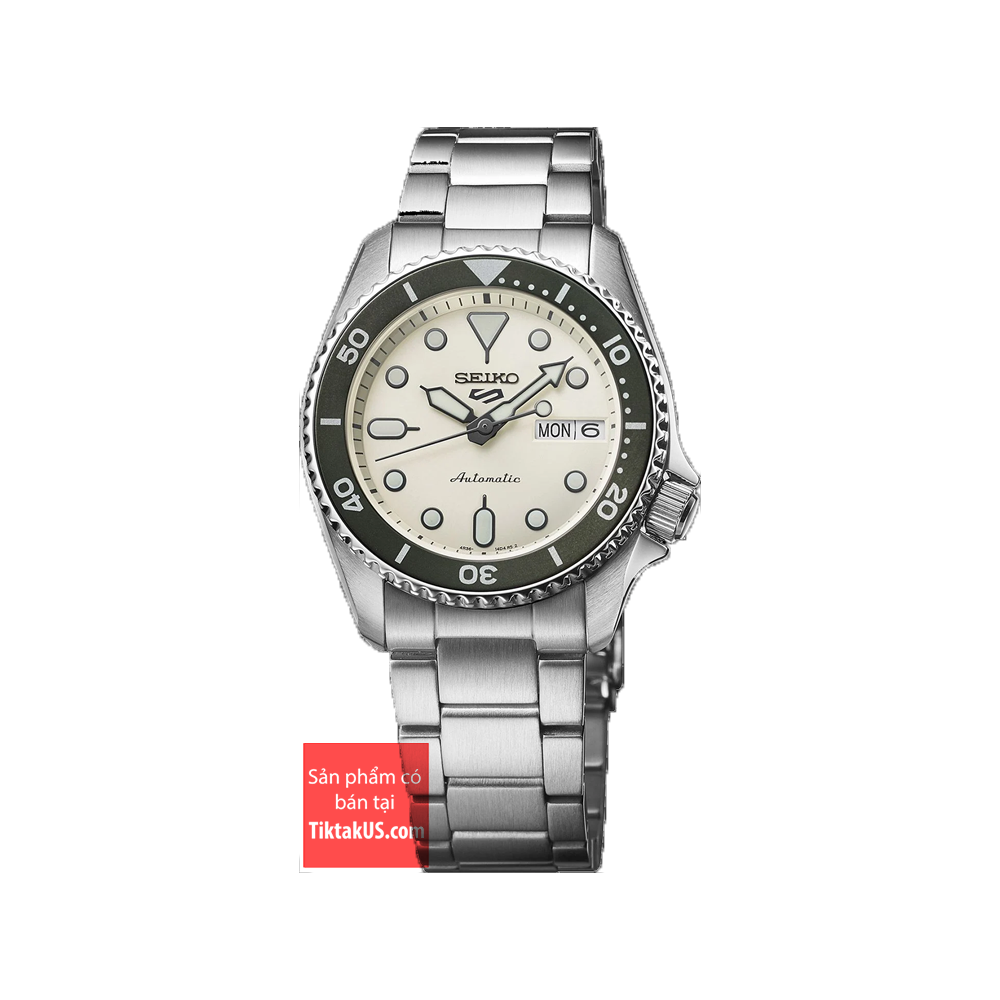 Đồng hồ nam Seiko 5 Sport 38mm SRPK31K1 automatic chống nước 100m size 38mm dây thép vỏ thép không gỉ 24 chân kính