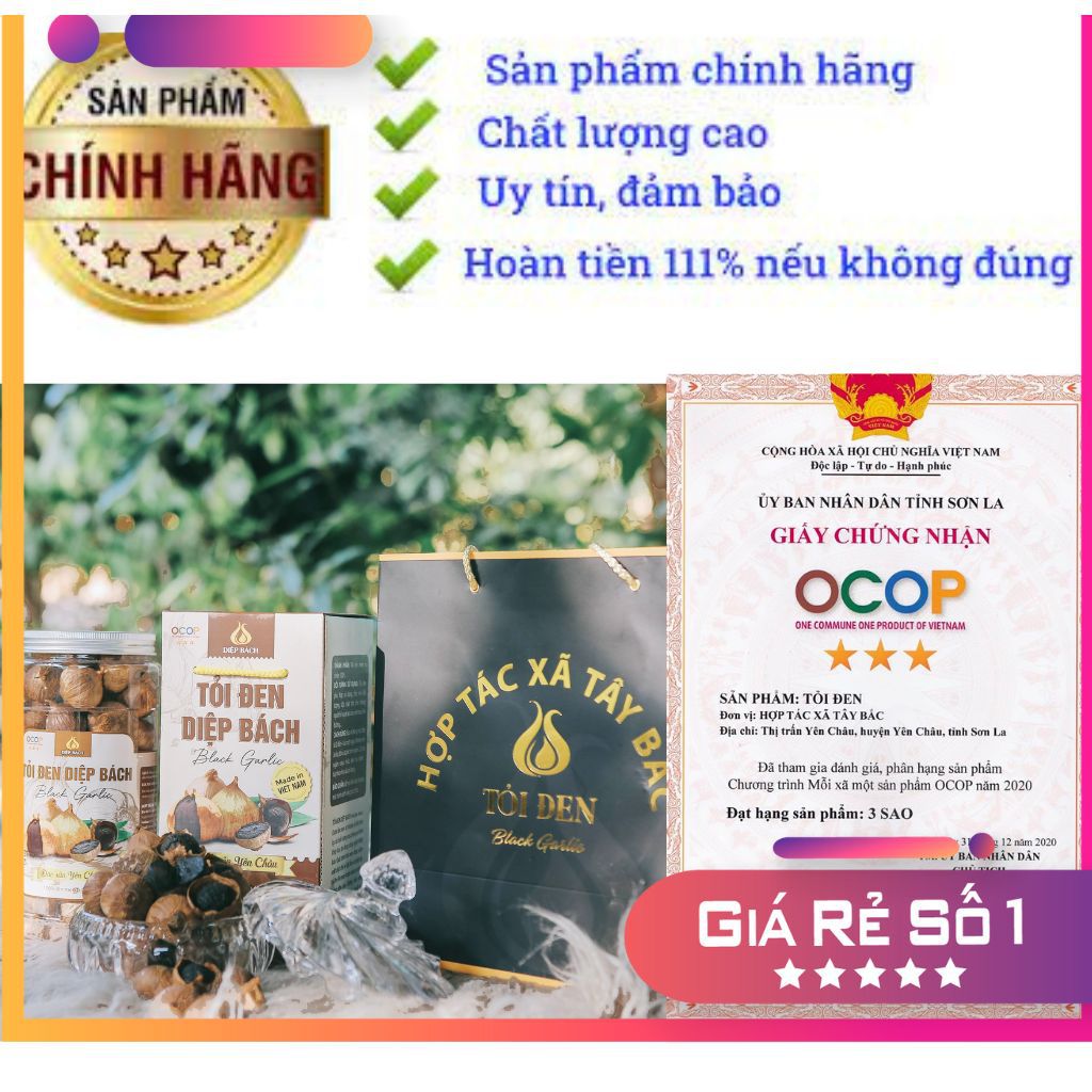 Tỏi Đen Cô Đơn loại víp[500g/1 hộp víp]