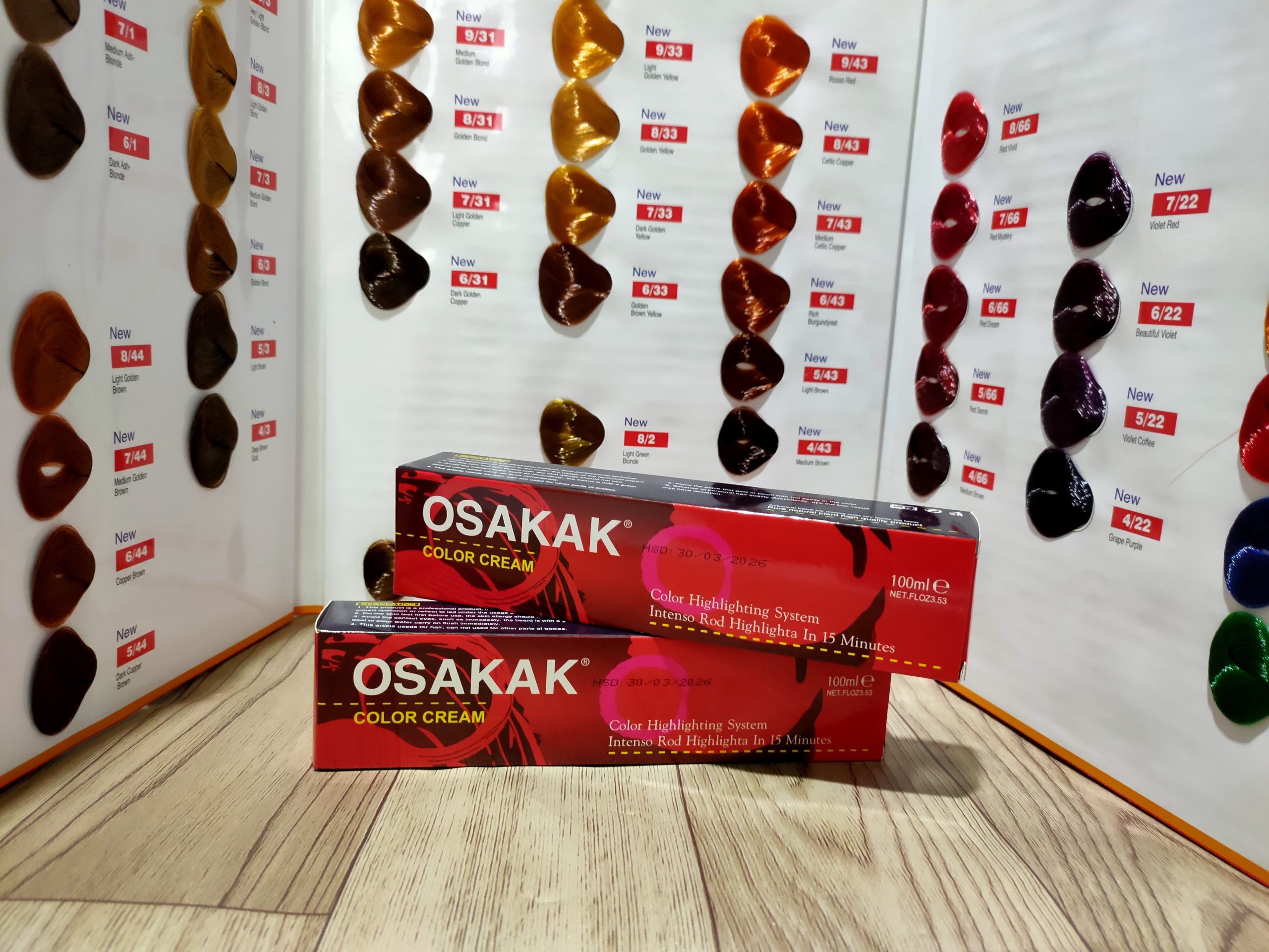 Màu nhuộm tóc osakaK 100ML (không kèm oxy trợ nhuộm )