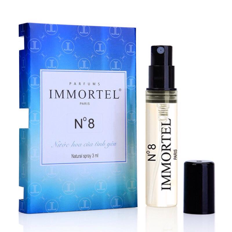 Nước hoa nữ IMMORTEL No 8 Chai xịt 3 ml Eau De Parfum