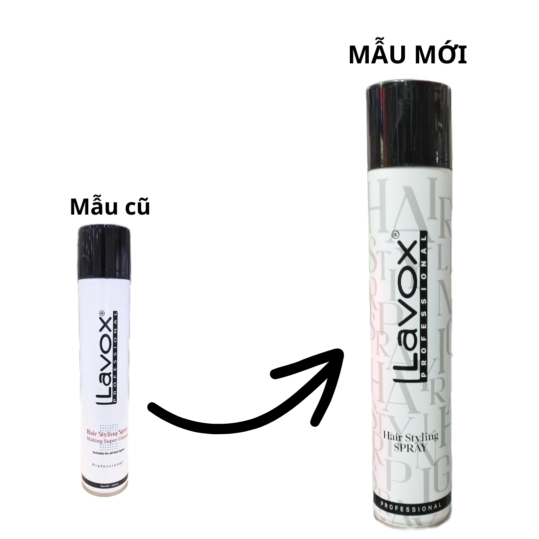 [HCM]Keo tạo kiểu tóc cứng Lavox 420ml