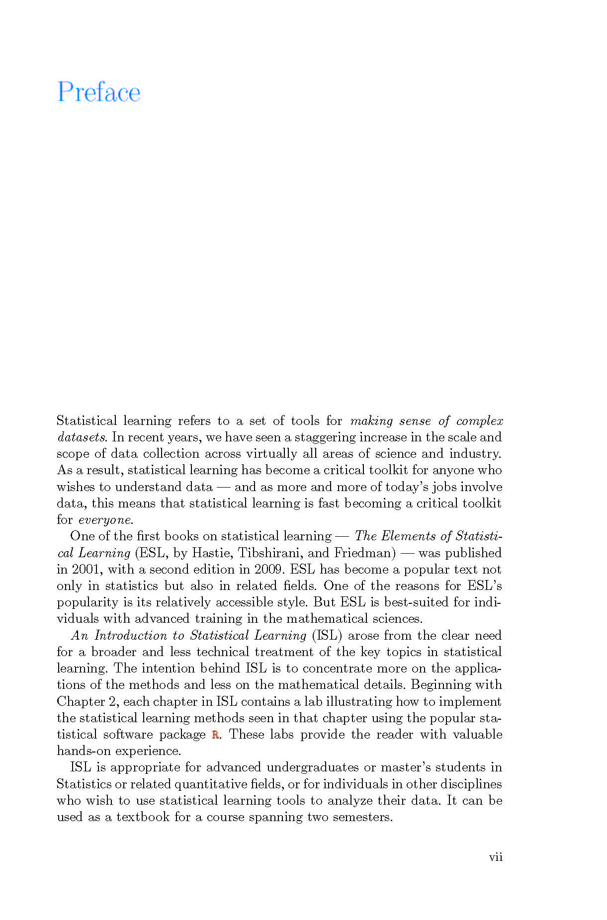 An Introduction To Statistical Learning (2021)