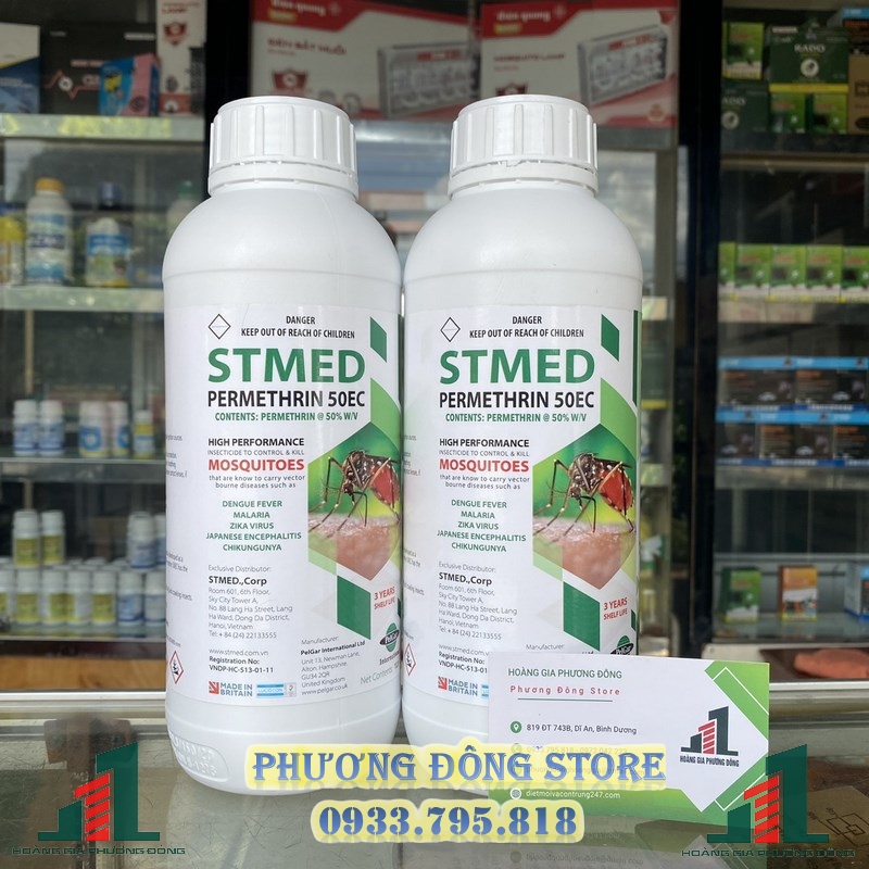 Thuốc diệt muỗi stmed permethrin 50ec - 1 lít