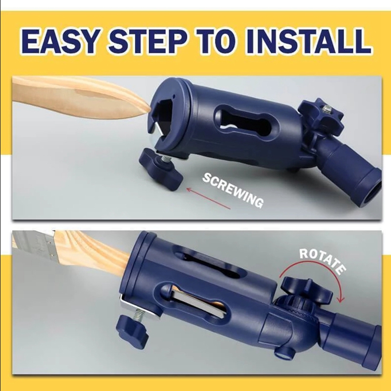 Flexible Paint Brush Extender Multi-Angle Portable Paint Roller Extension Clamping Tool for Threaded and Locking Poles
