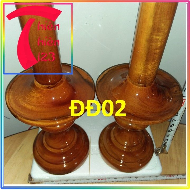 Cặp đèn thờ gỗ tràm. đèn thờ cúng trang trí phong thủy .(đèn đĩa)