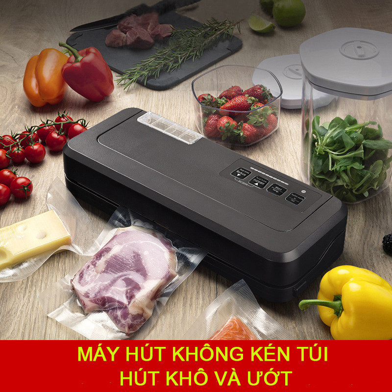 ( Tặng Kèm Túi Hút ) Máy Hút Chân Không Không Khí Không Kén Túi P290, Kéo dài thời gian bảo quản cho thực phẩm, Hút đóng gói cho mọi loại thực phẩm khô - ướt - bột, Tự động hàn miệng túi kín, Chất lượng cao