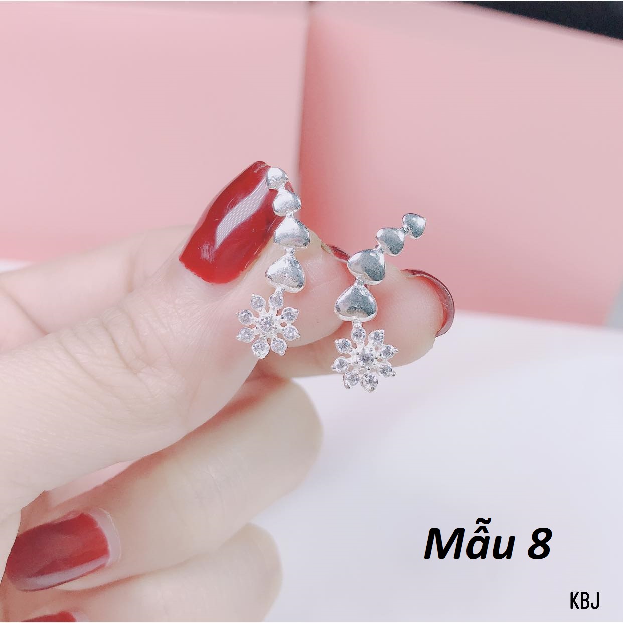 Bông tai nụ các mẫu chất liệu bạc s925 MS47a