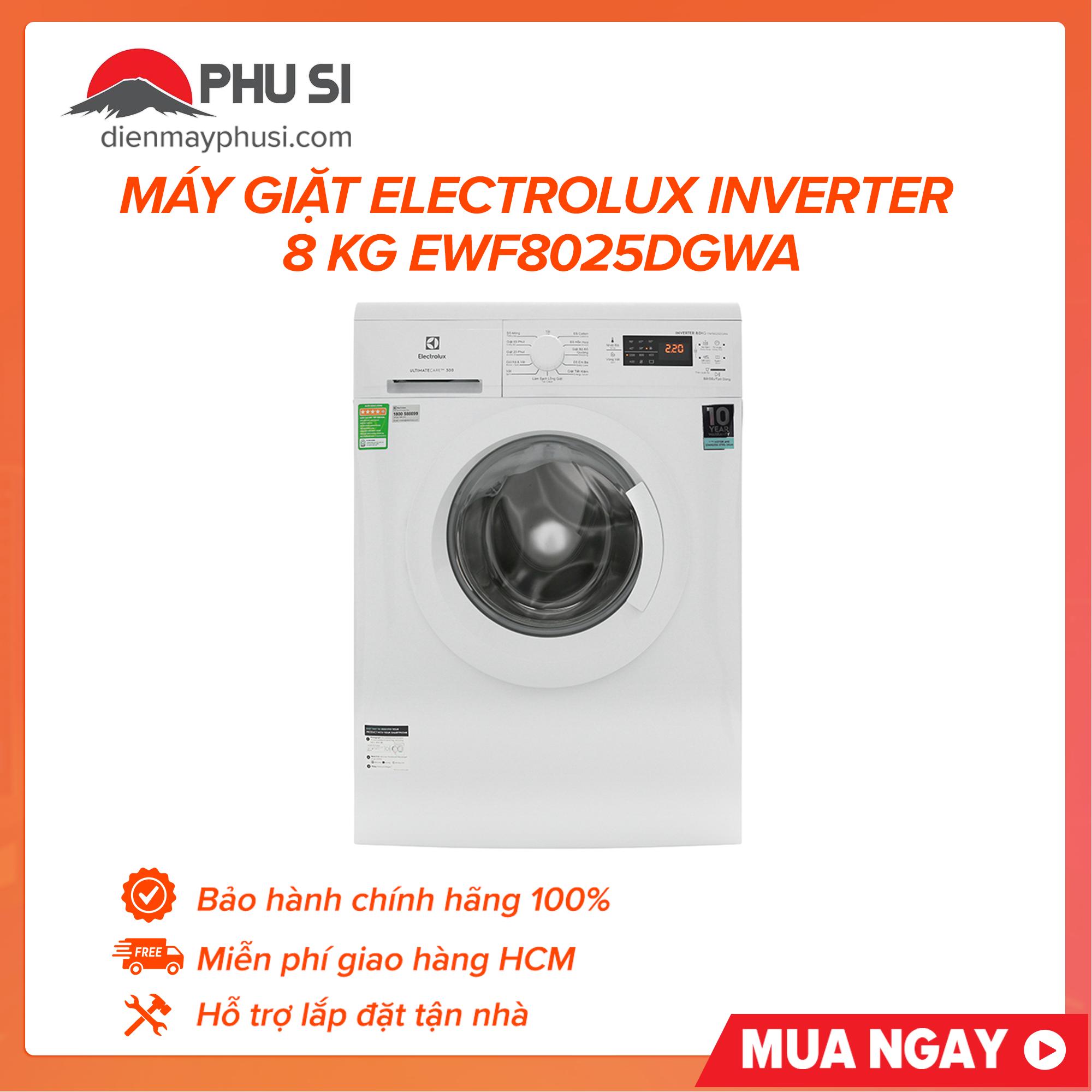 Cơ Hội Giá Tốt Để Sở Hữu Máy Giặt Electrolux Inverter 8 Kg EWF8025DGWA Cơ Hội Giá Tốt Để Sở Hữu Máy Giặt Electrolux Inverter 8 Kg EWF8025DGWA