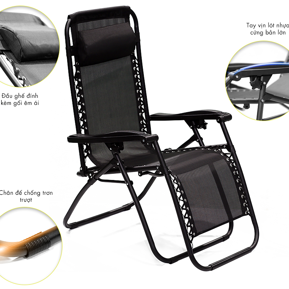 Ghế Thư giãn Zero Gravity - Ghế tựa lưng - Ghế xếp - RC001