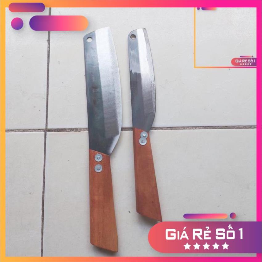 COMBO Dao Thái Thịt Siêu Bén RÈN THỦ CÔNG cán gỗ