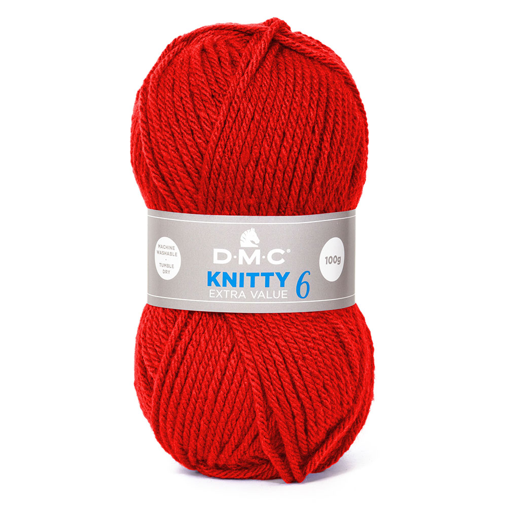 Cuộn Len sợi đan tay AC, Acrylic Yarn DMC Knitty 6