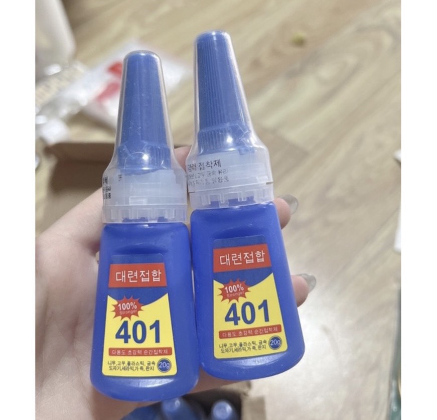 Keo 401 gắn móng siêu dính loại 20g