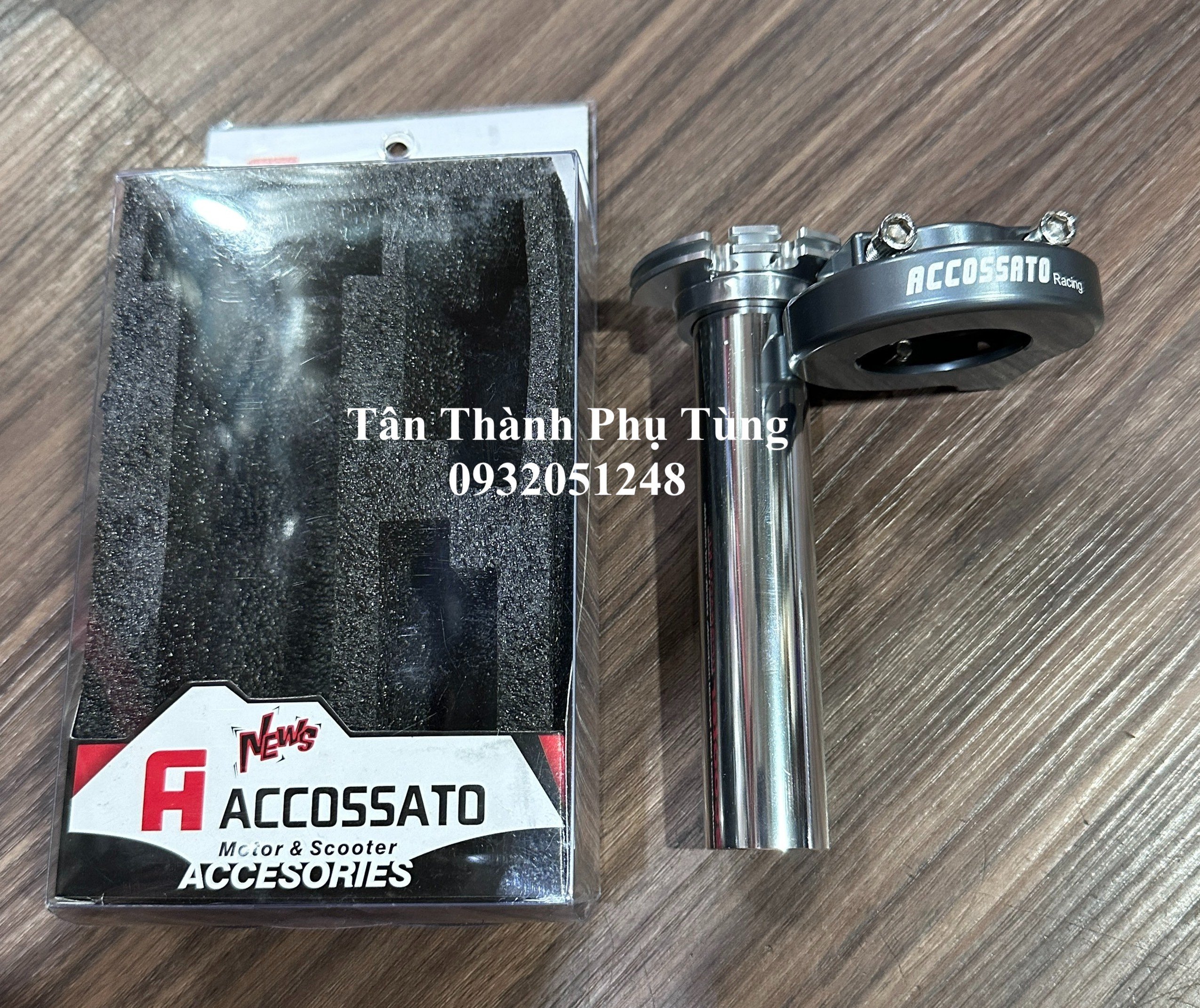 Cùm tăng tốc nhôm cnc accossato tân thành pt