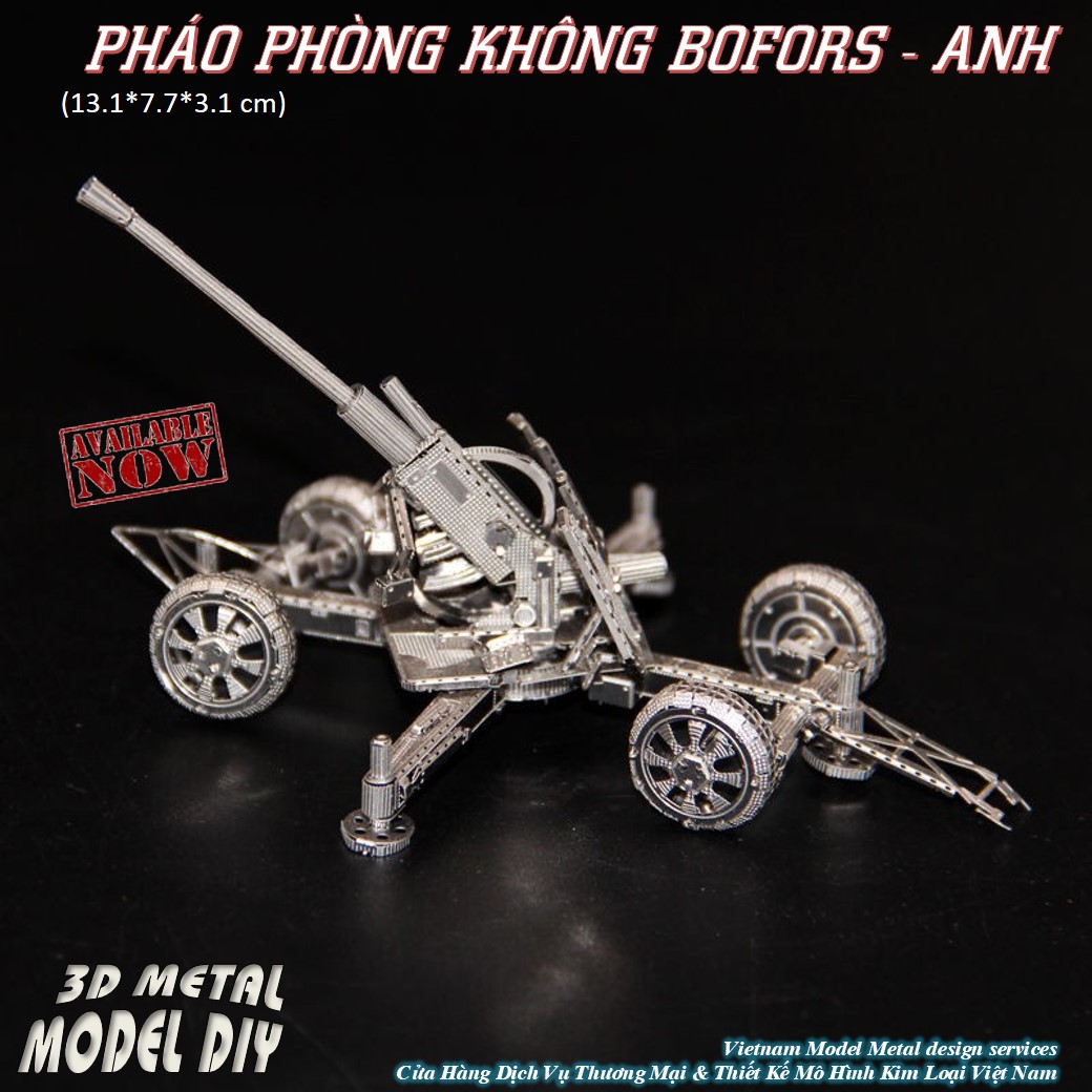 Mô Hình Xe Pháo Bộ Binh (Kim loại lắp ghép 3D)