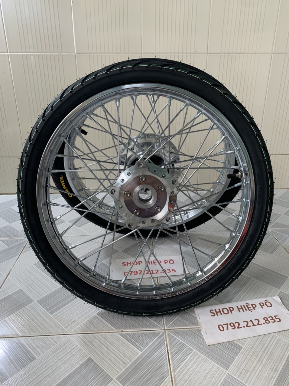 [HCM]BỘ BÁNH CĂM EXCITER 150 NIỀNG UNION ĐÙM MẠ CROM FULL VỎ RUỘT CAMEL