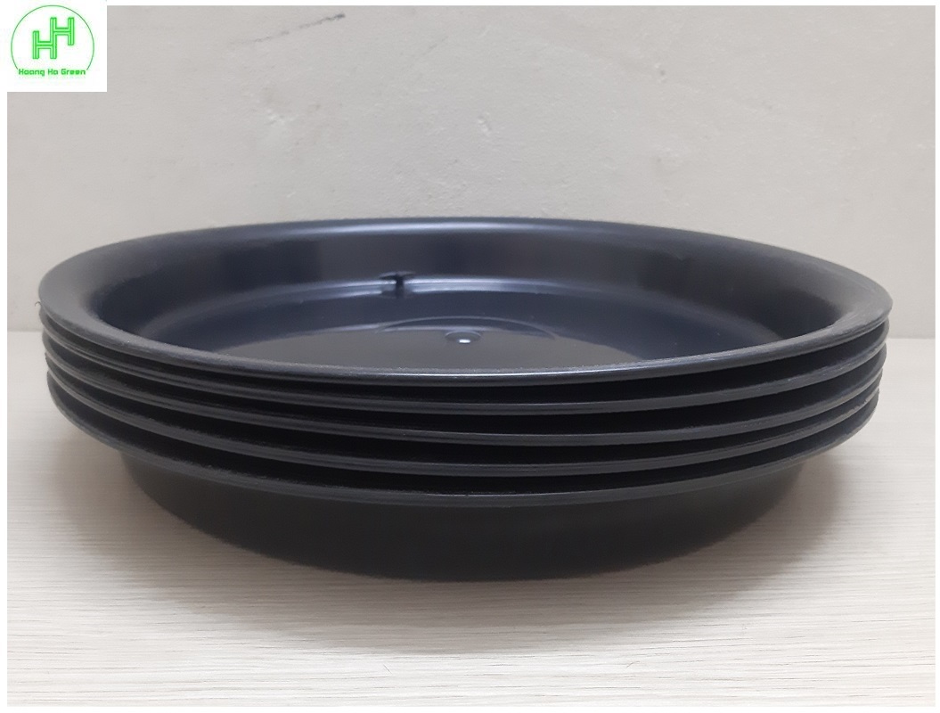 5 khay lót đế chậu d300 - màu đen