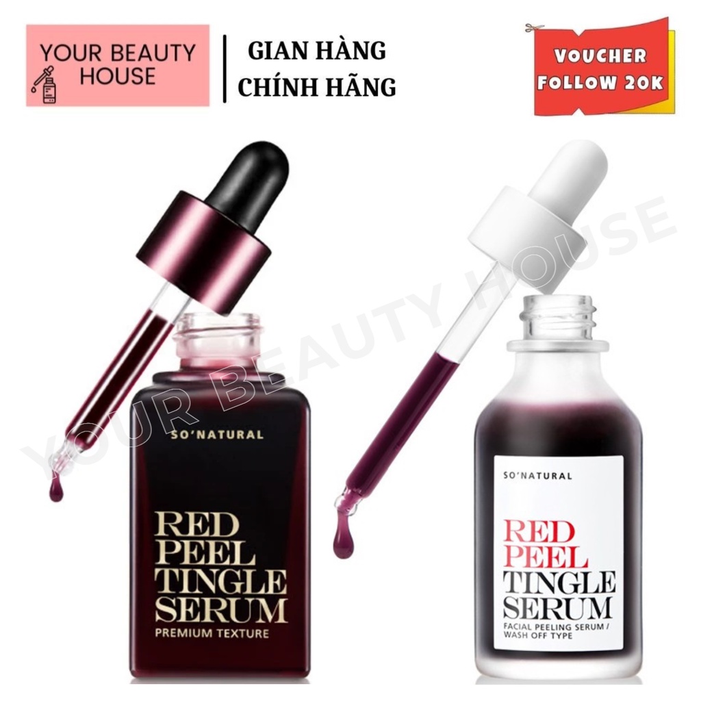 [So'natural] Tinh Chất Red Peel Tingle Serum Sonatural Hàn Quốc