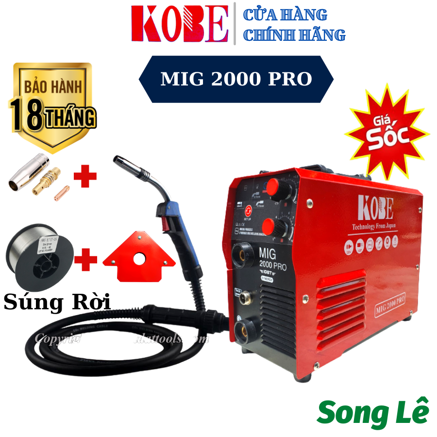 Máy Hàn Mig Mini Đa Chức Năng KOBE - FUJI 2000 PRO (Không sử dụng bình khí)