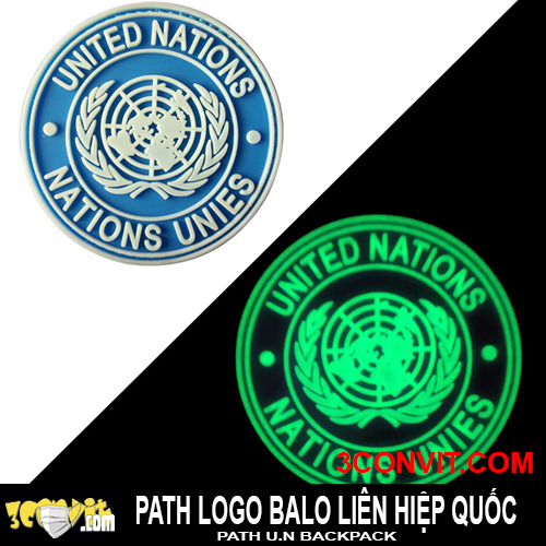 Path logo phù hiệu U.N dán balo