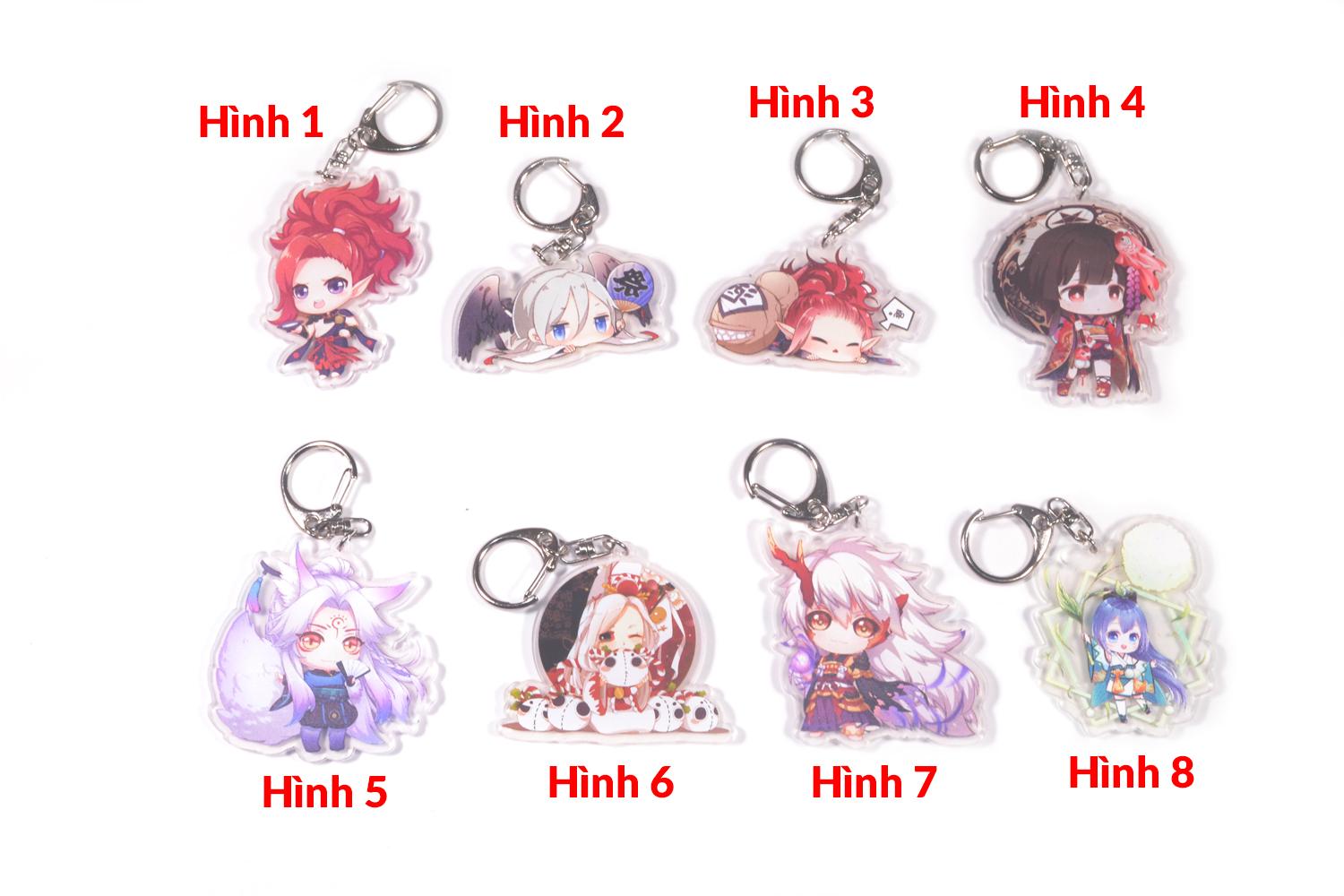 [7-11/12 VOUCHER 8%][thanh lý bán lỗ] Móc khóa Anime mica - Onmyoji [AAM] [PGN18]
