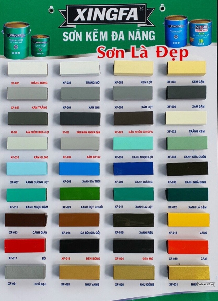 SƠN SẮT MẠ KẼM 1THÀNH PHẦN XINGFA LON 2.7kg