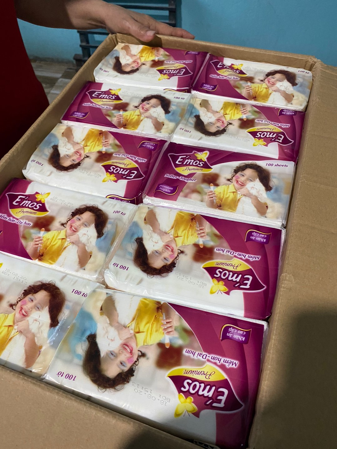 [SĂN SALE GIÁ SỐC] Combo 30 Gói Giấy Ăn E'mos Size Lớn Cao Cấp Siêu Dai Siêu Mịn (Không Thùng)