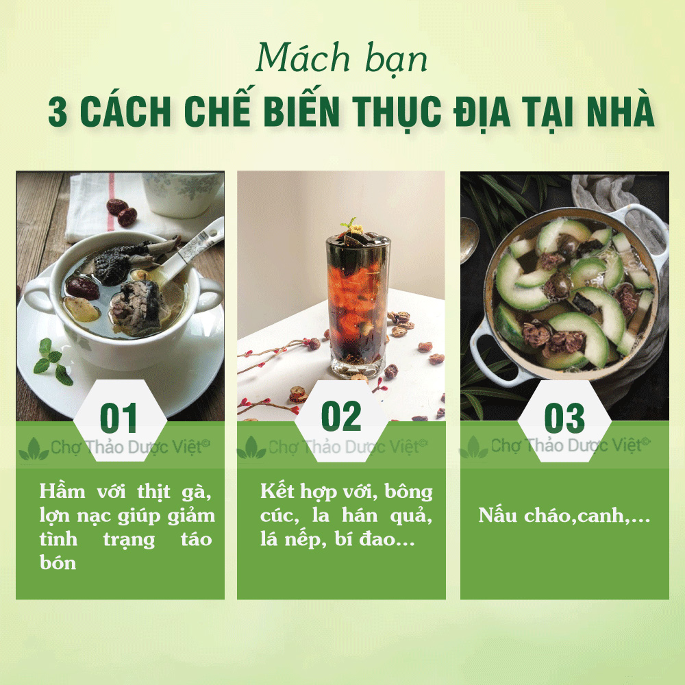 Thục địa khô 100g, thục địa hoàng củ to, thơm, dẻo, nguyên liệu nấu trà sâm bí đao, hầm gà