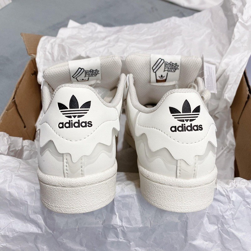 Giày Adidasss Superstar Das Sò 3 Màu Kem, Hồng, Xanh, Giày thể thao Adidas Sò Trắng Đen bản Classic cực xinh full box