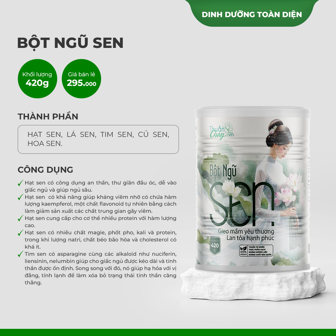 BỘT NGŨ SEN - 420g