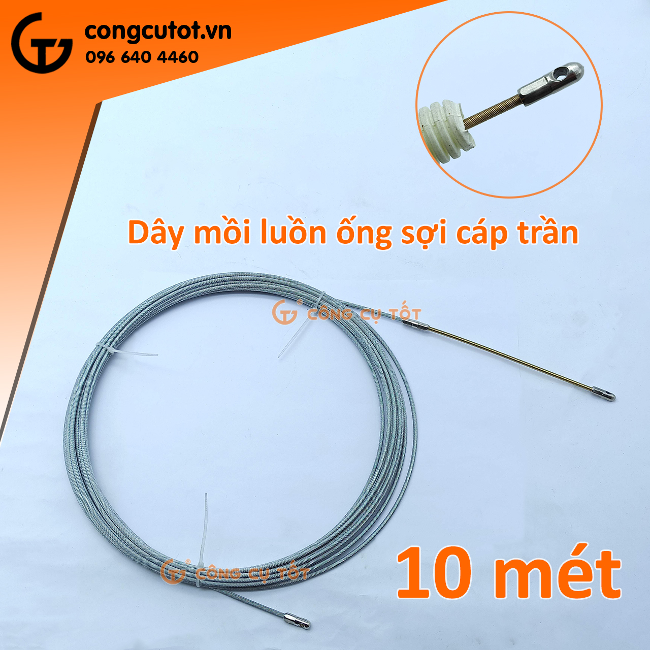 Dây mồi luồn dây điện xây dựng cáp trần 4mm