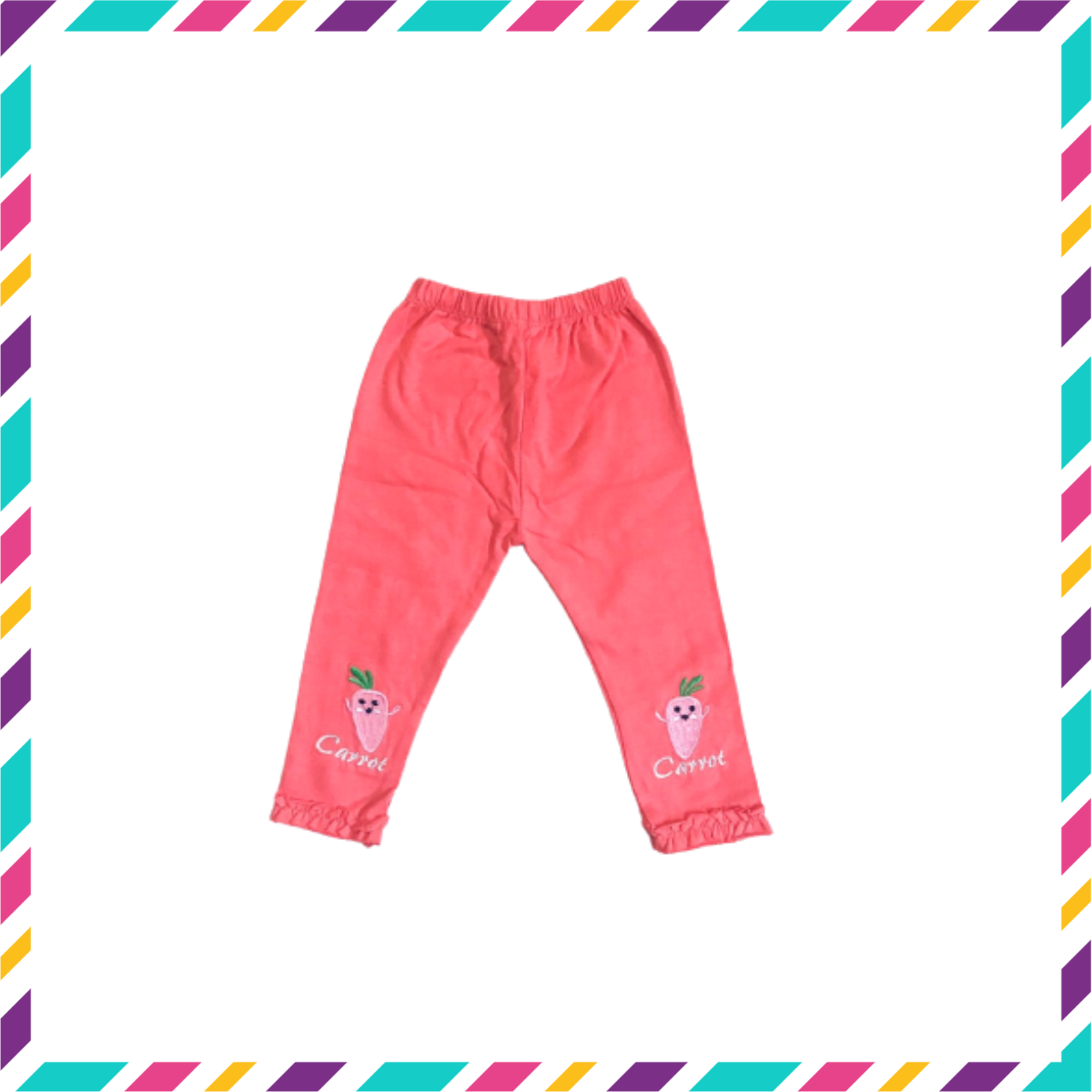 Quần legging dài cho bé gái cotton thoáng mát