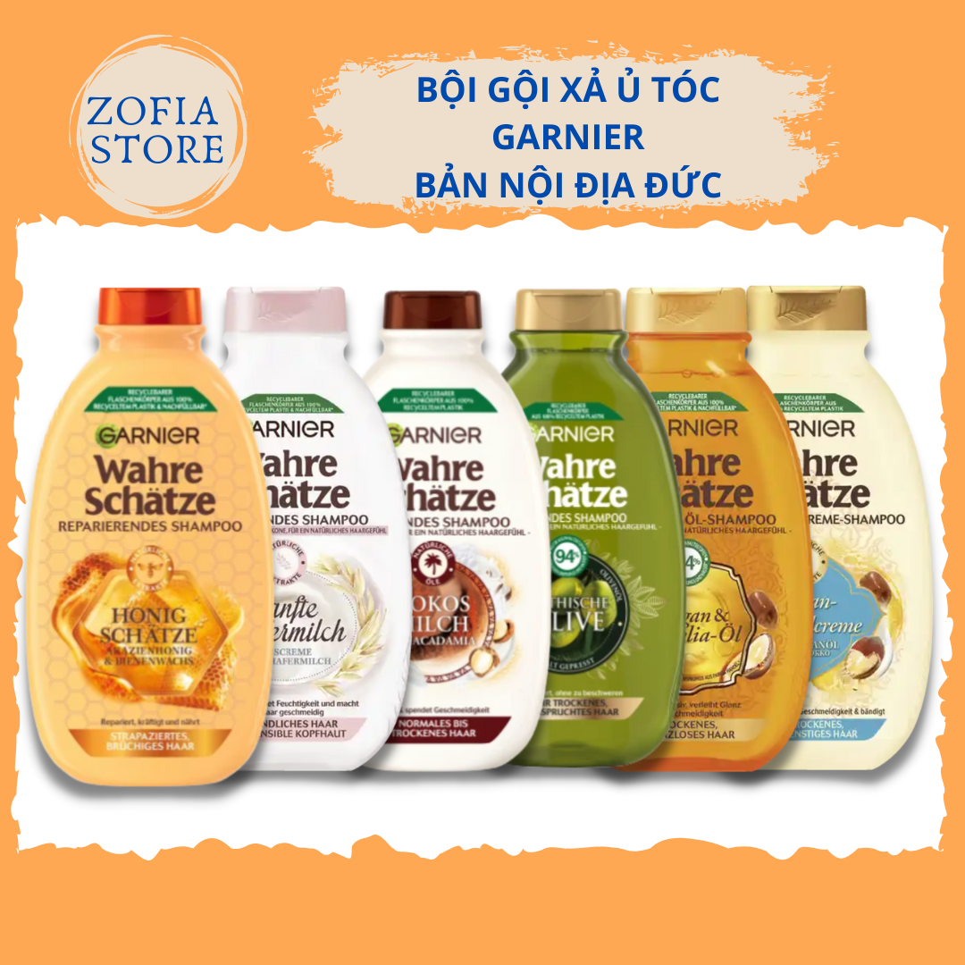 Bộ dầu gội dầu xả ủ tóc Garnier Đức