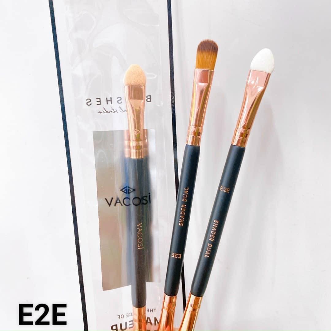[HCM] Vacosi Cọ Phấn Mắt 2 Đầu Shader Dual Brush E2E