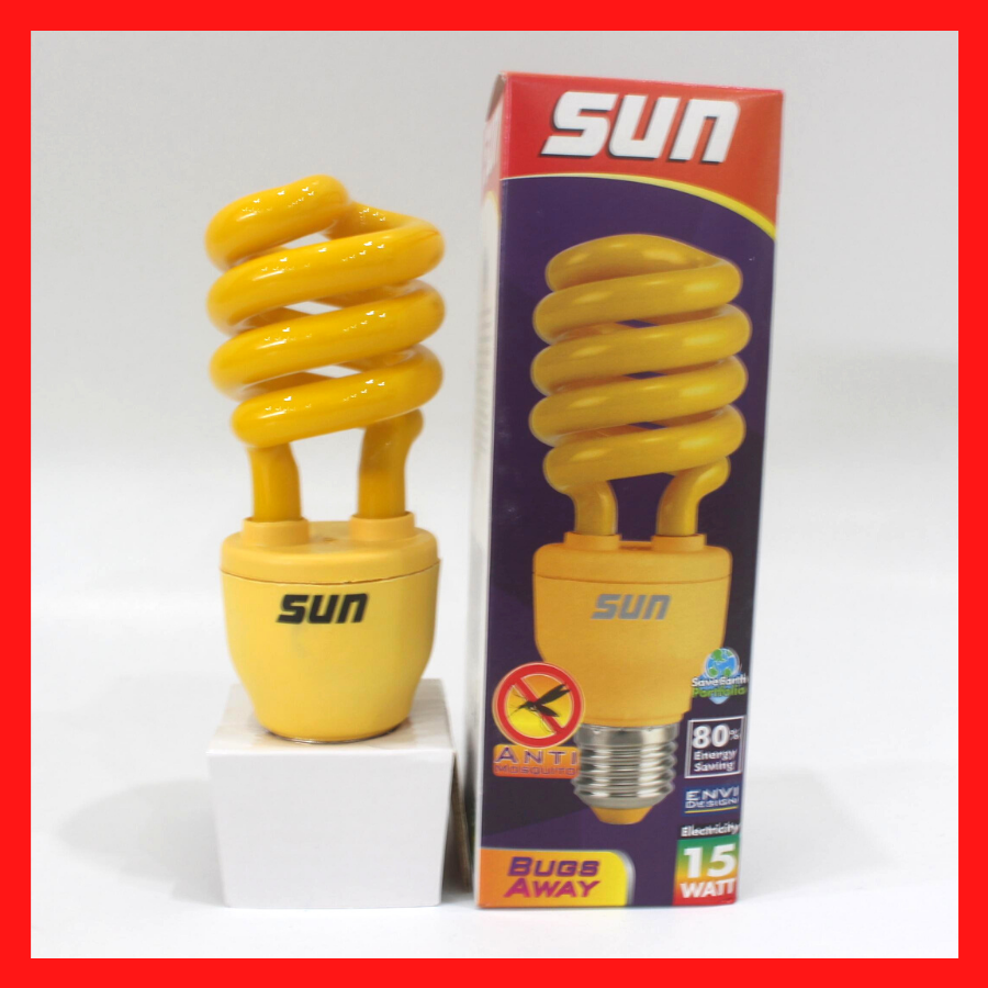 [HCM]Combo 6 đèn đuổi muỗi và côn trùng Sun 15W (Vàng)
