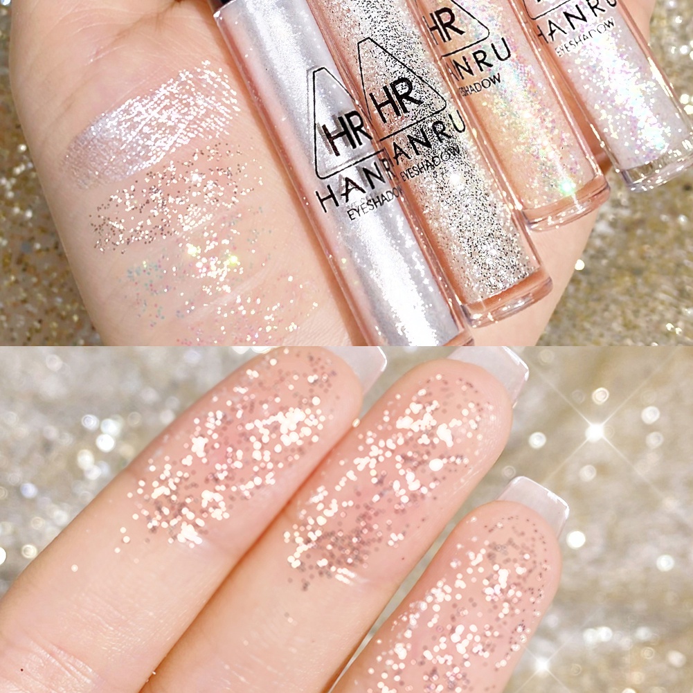 GECOMO Phấn Mắt Dạng Lỏng Lấp Lánh Fine Flash High Gloss Eyeshadow 4 Màu