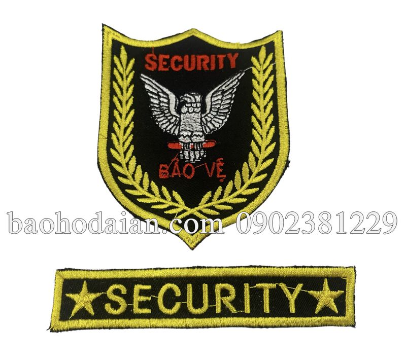 Logo bảo vệ, logo Security thêu sẵn