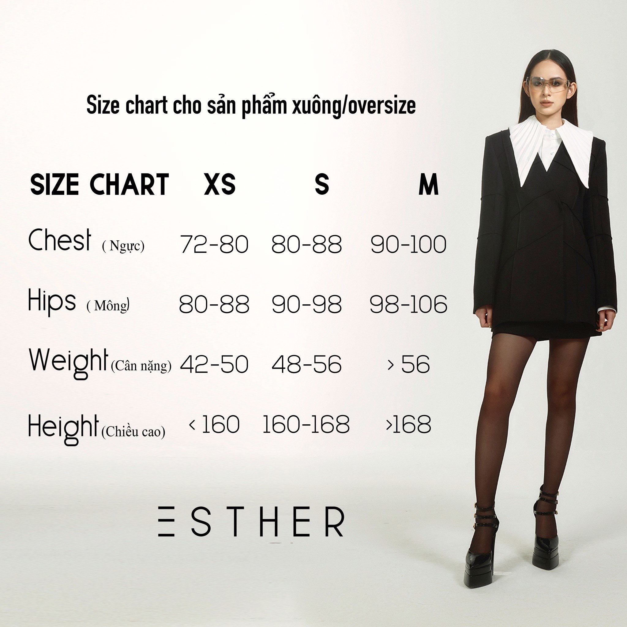 Áo blazer oversize cá tính - ESTHER STUDIOS Louis Blazer - Denim