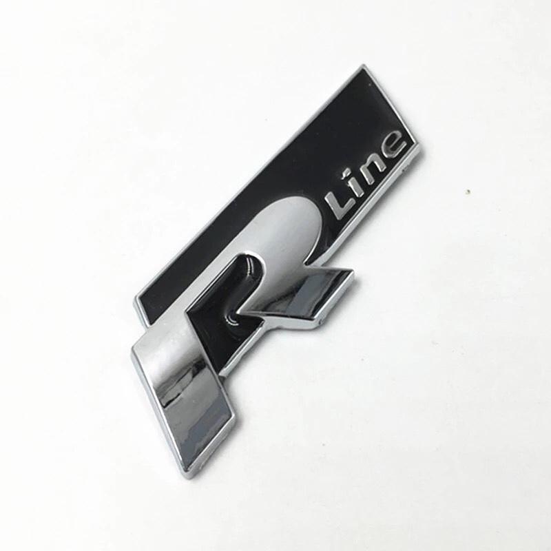 [HCM]Tem decal chữ kim loại R - line dán ô tô xe máy (đen)