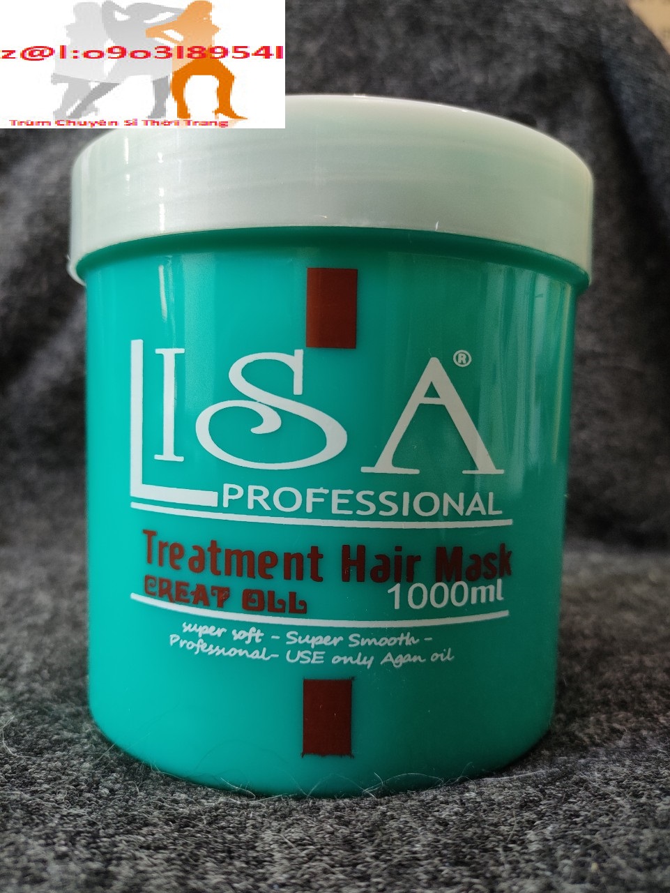 Hấp dầu Lisa hủ màu xanh dương