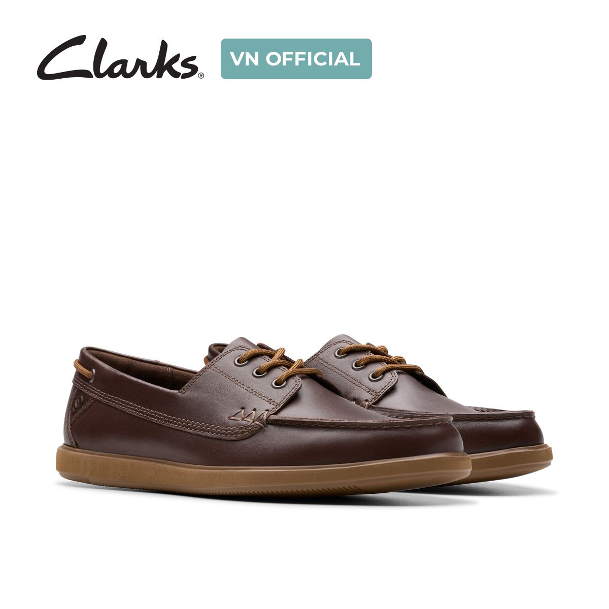 Giày Lười Da Nam Clarks - Bratton Boat