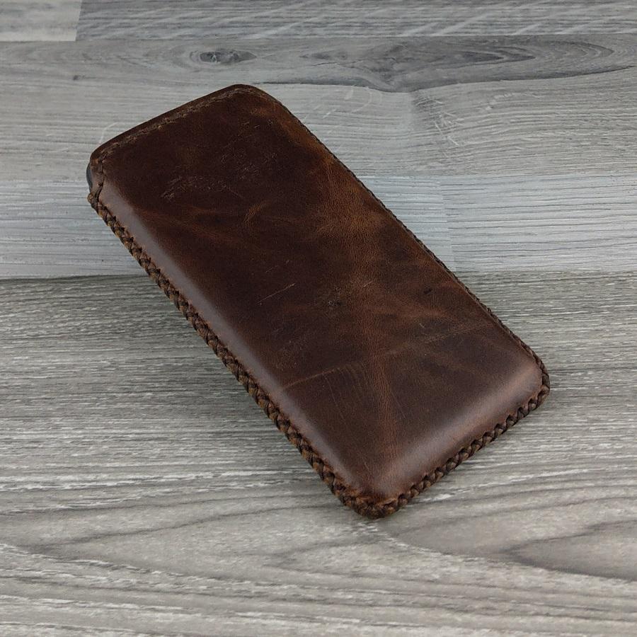 Bao Da Rút Iphone XR Vintage Da Bò
