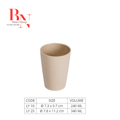 [HCM]Ly Nhựa Melamine Màu Nâu Cao Câp