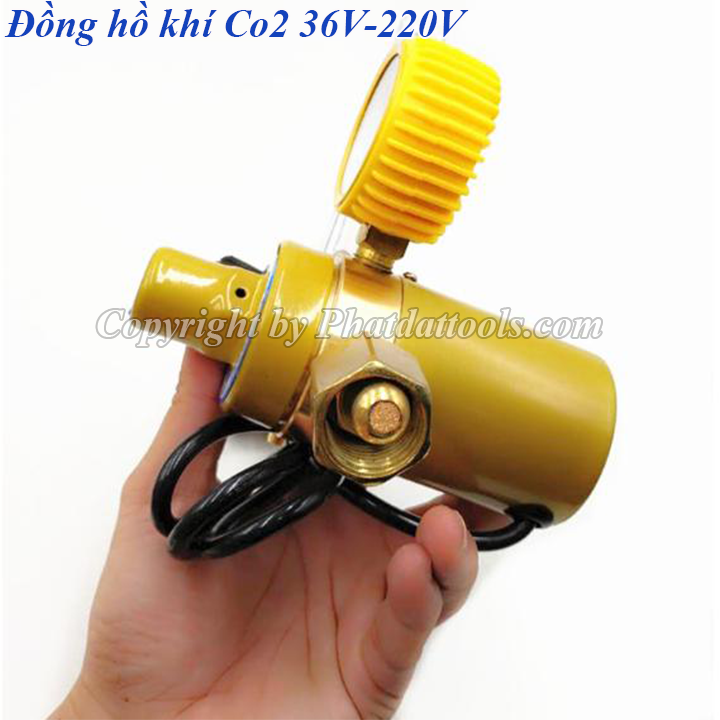 Đồng hồ sấy khí Co2 cho máy hàn MIG/MAG 36V