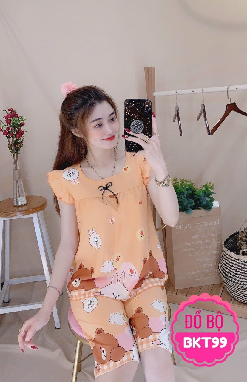 Bigsize 57-63Kg Đồ Bộ Lửng Vải Lụa Hàn Mềm Mịn