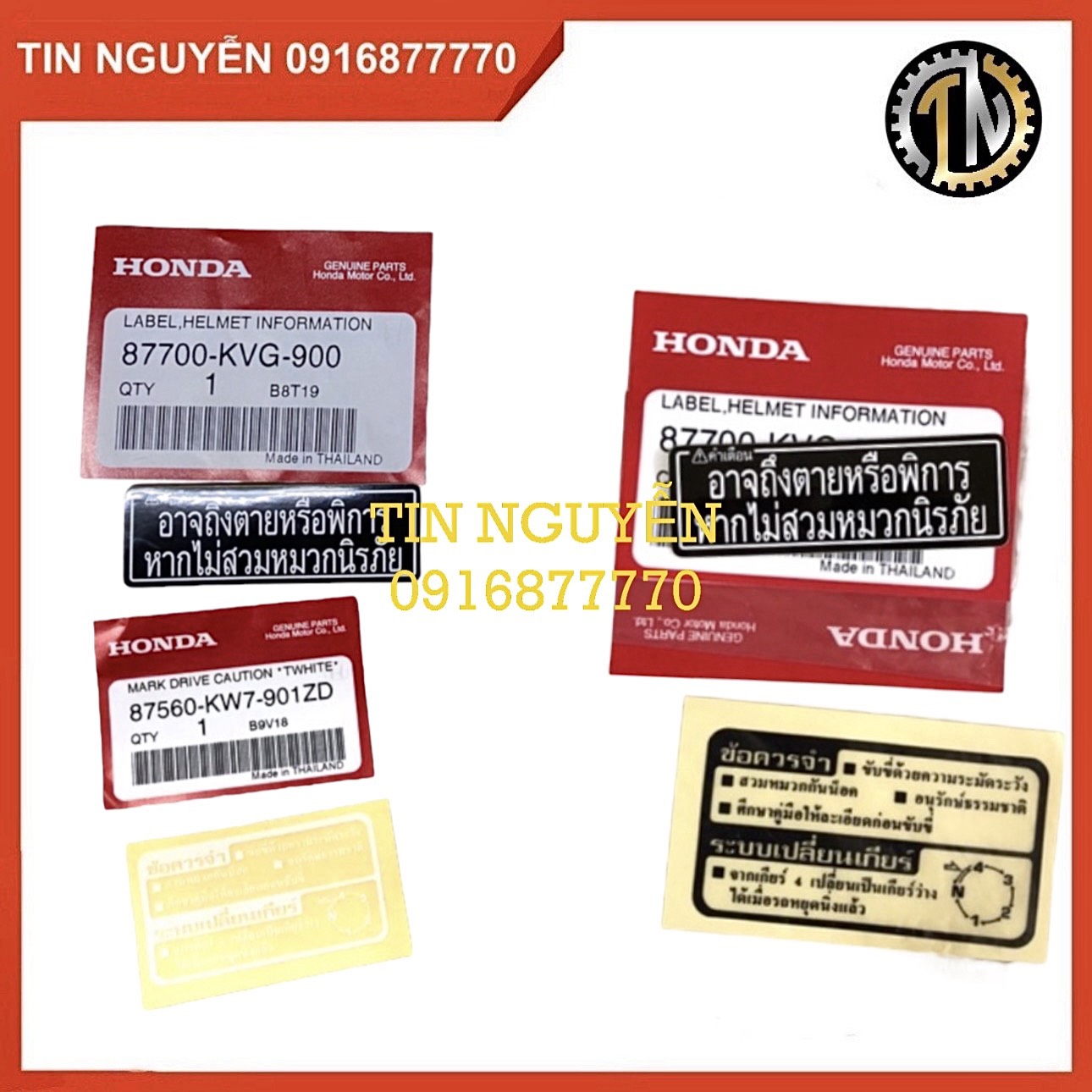 Tem bợ cổ Wave 125i Thái chính hãng