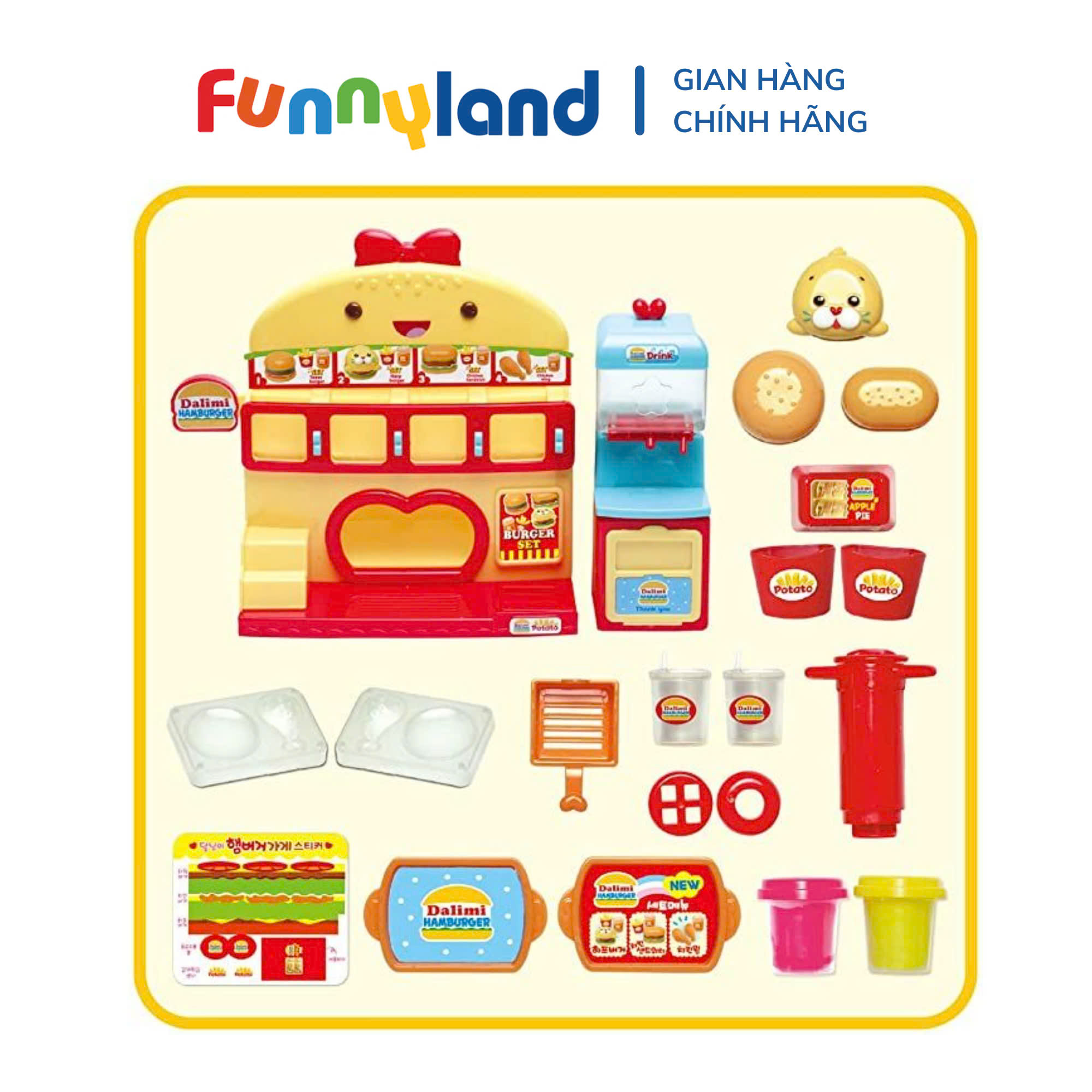 Đồ chơi đất nặn Tiệm bánh Hamburger Dalimi - Funnyland